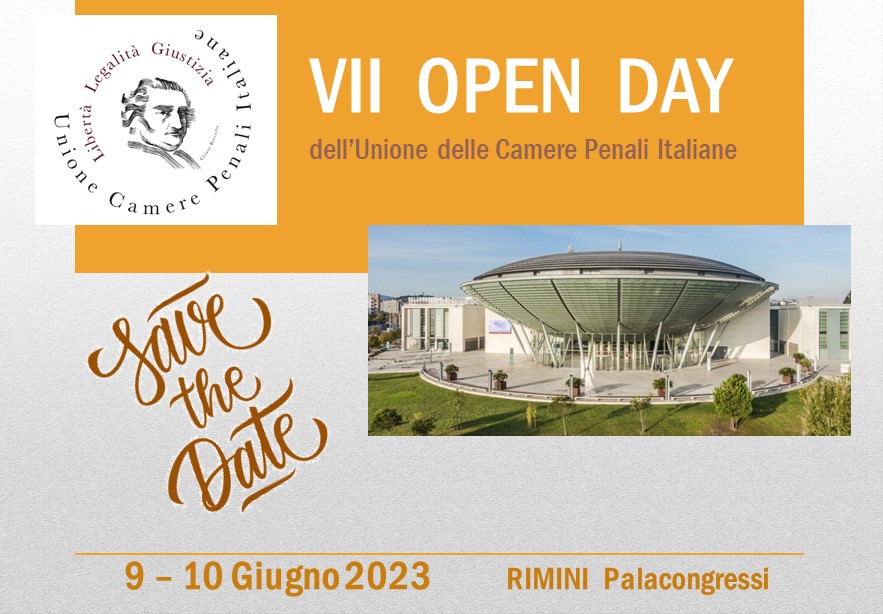 VII° OPEN DAY dell’Unione delle Camere Penali Italiane: aperte le iscrizioni!